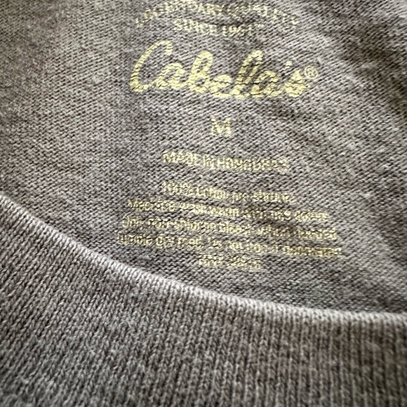 Grey Long Sleeve Cabela’s Labrador Tee Shirt - Picture 4 of 4